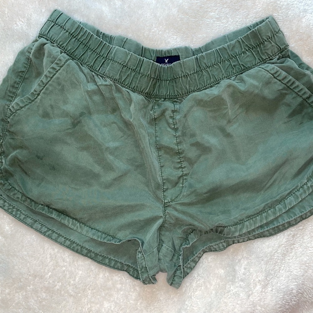 Green shorts